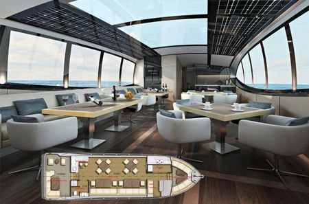 53' Passenger Dinner Boat Layout 1